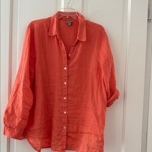 J. Jill Orange Blouse
